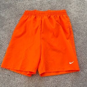 Nike Vibrant Orange Sports Shorts